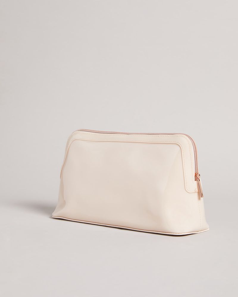 Ted Baker Abbie Curved Bow Wash Sminkväska Dam Rosa | FOR-538790