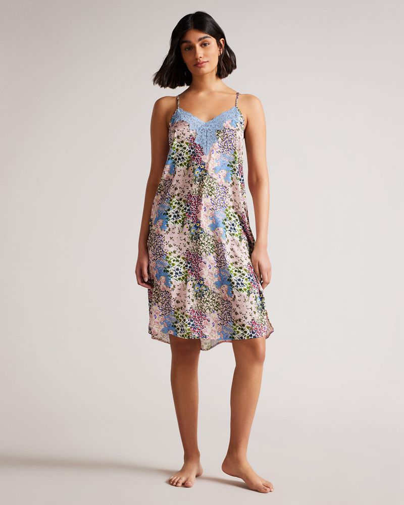 Ted Baker Abeliey Printed Chemise Nattkläder Dam Rosa | FGC-157480