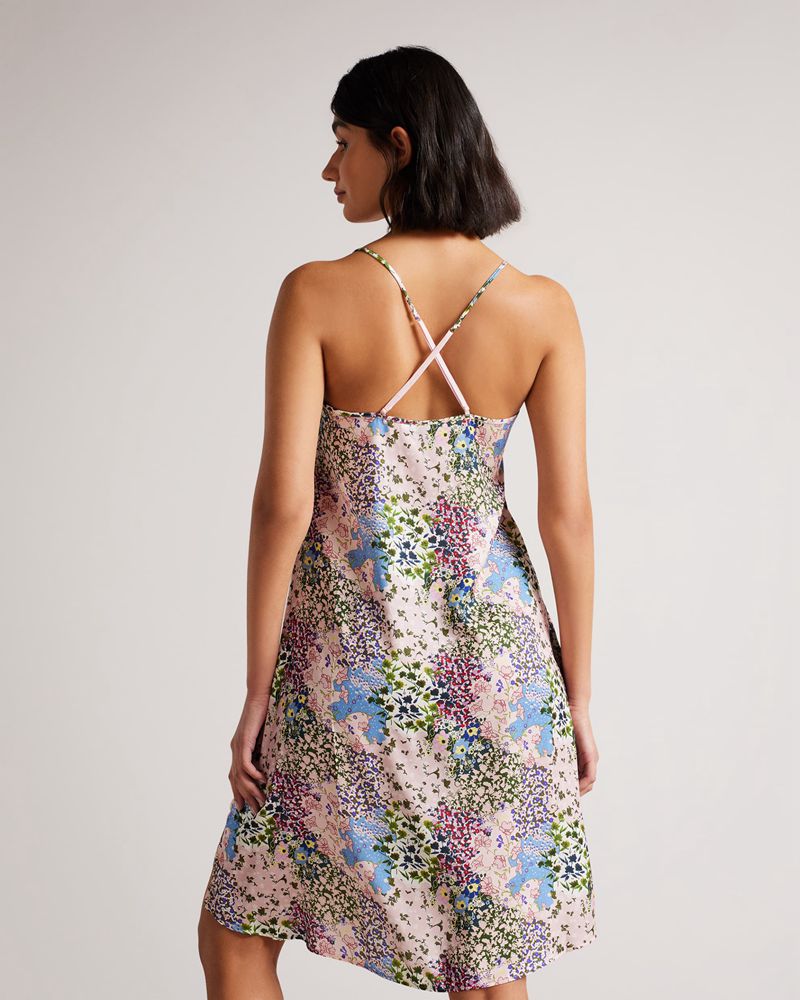 Ted Baker Abeliey Printed Chemise Nattkläder Dam Rosa | FGC-157480