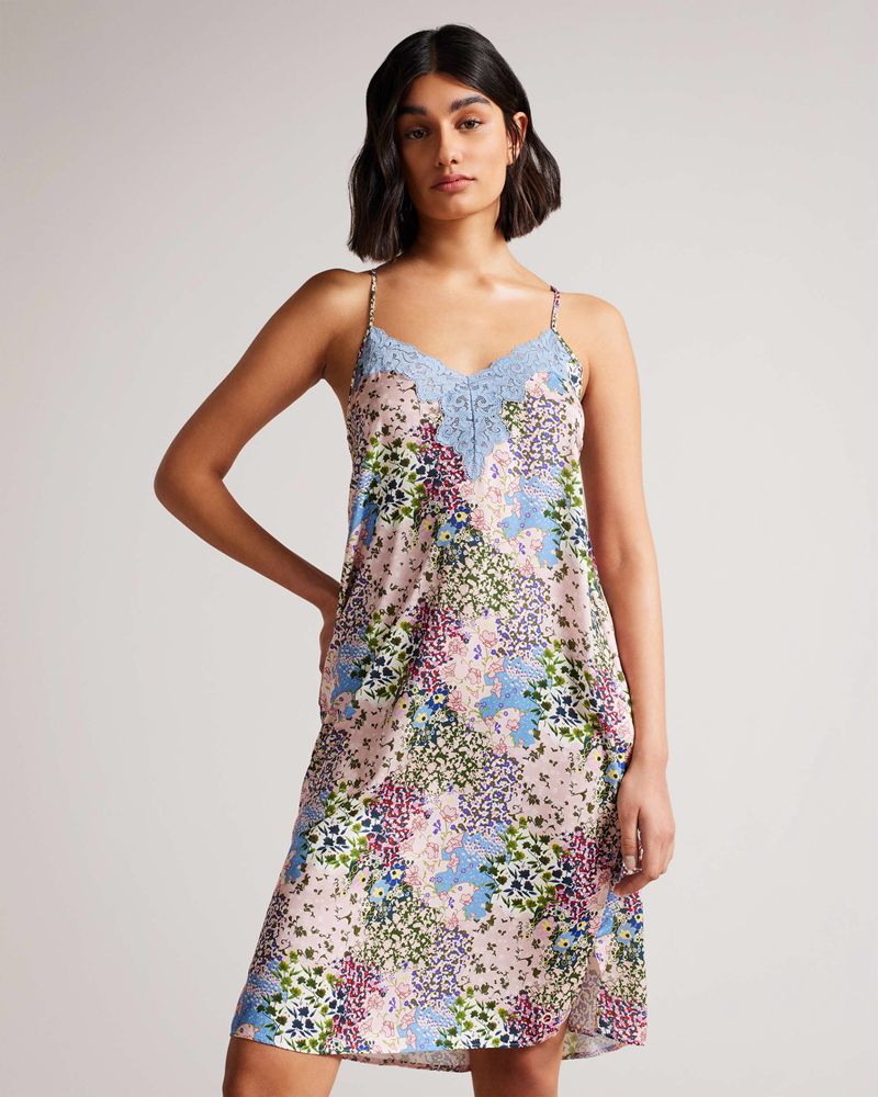Ted Baker Abeliey Printed Chemise Nattkläder Dam Rosa | FGC-157480