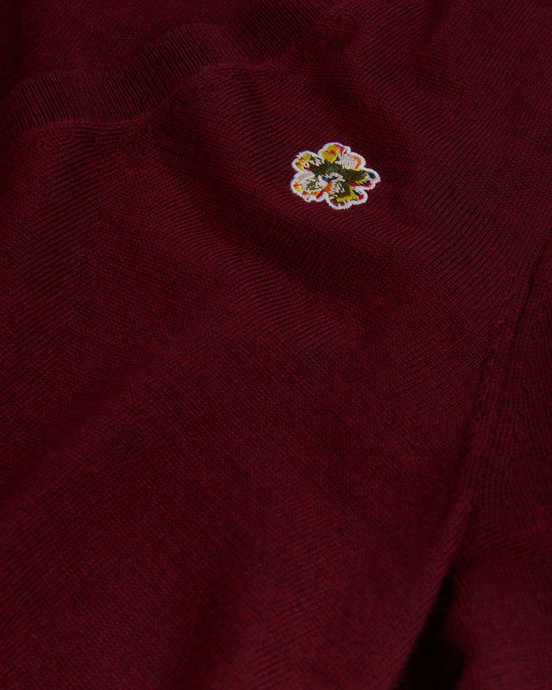 Ted Baker Abiygal Merino Wool V Neck Stickat Dam Svarta | SCR-834670