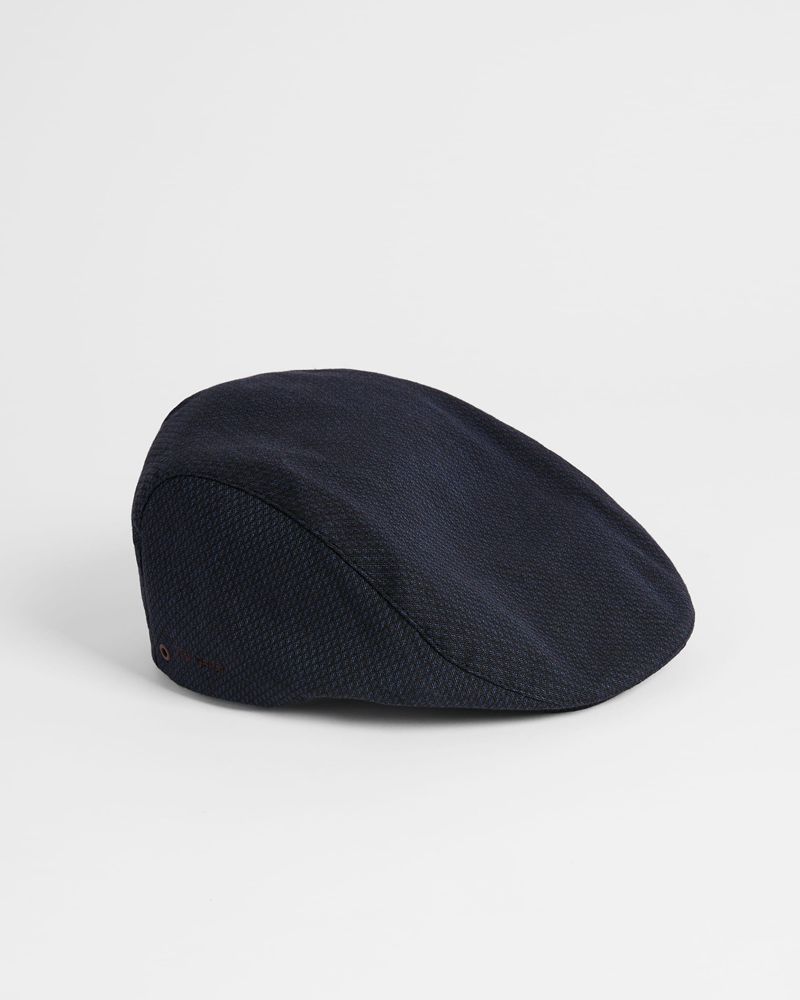 Ted Baker Adice Textured Ivy Cap Hatt Herr Marinblå | GJH-521309