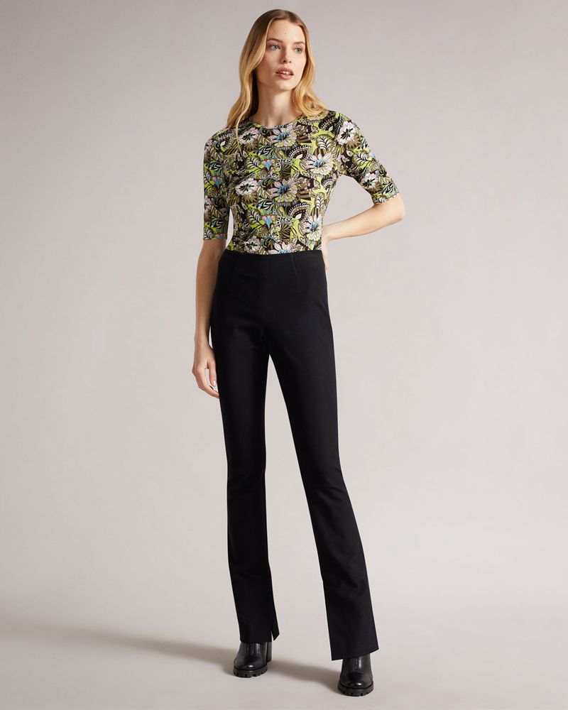 Ted Baker Adria High Neck Printed Blast Dam Gröna | DXM-903867