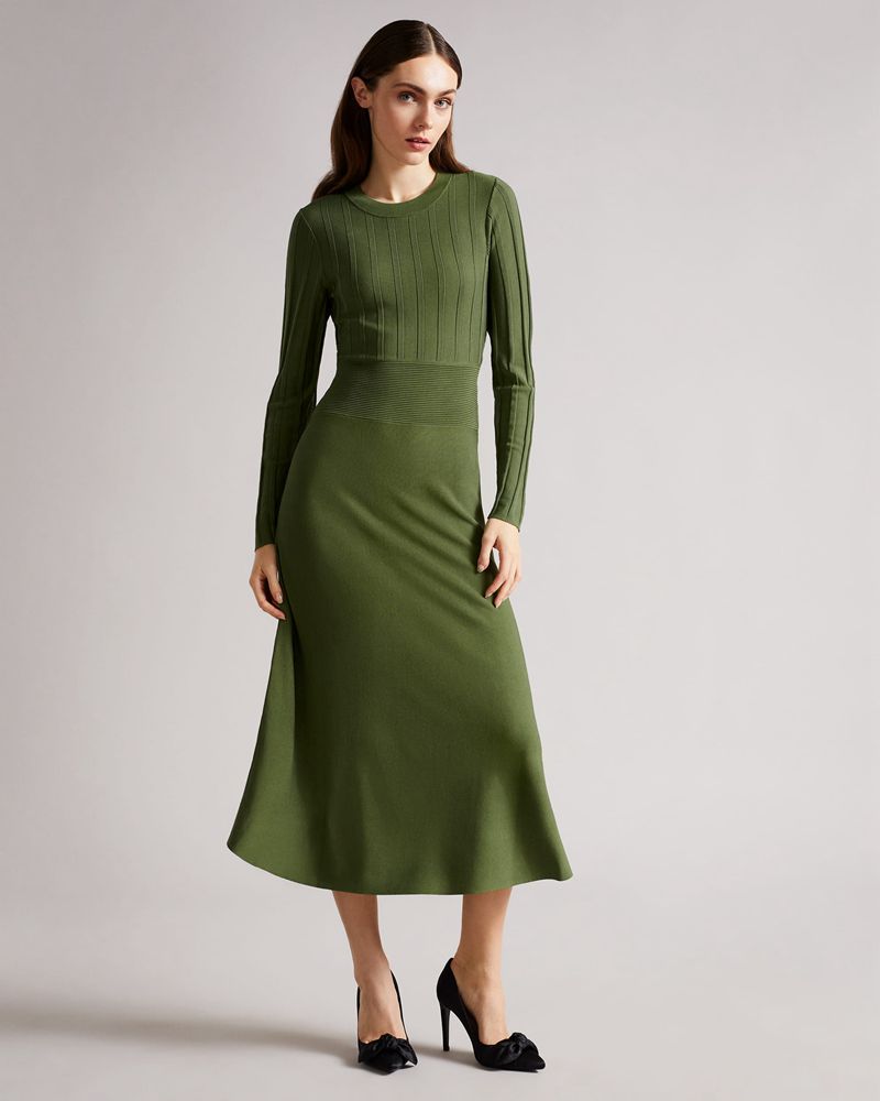 Ted Baker Aimyy Open Back Knit Klänning Dam Gröna | ZYU-728145