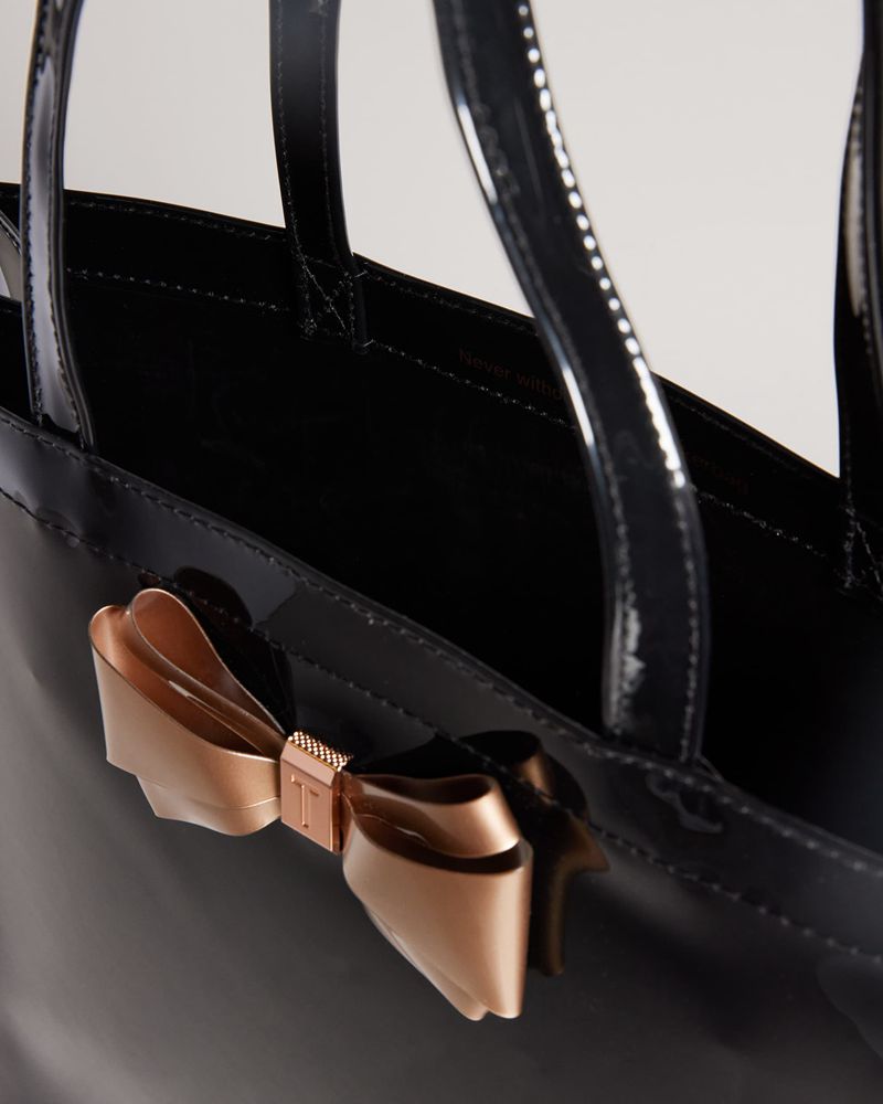 Ted Baker Alacon Plain Bow Large Icon Sminkväska Dam Svarta | OKW-610423
