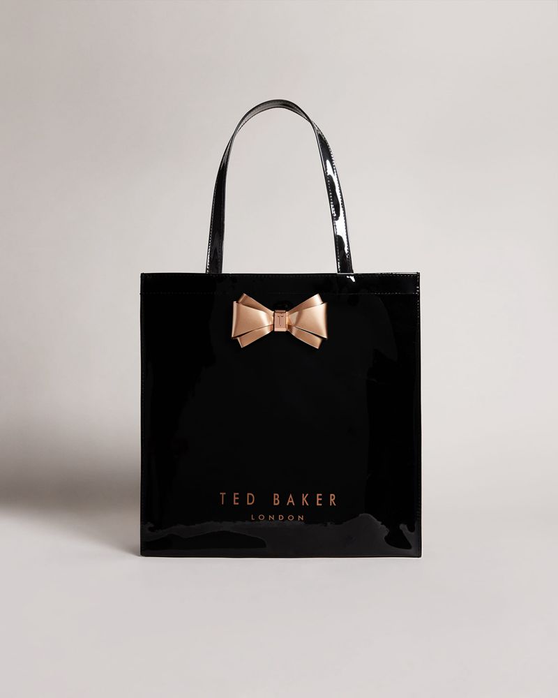 Ted Baker Alacon Plain Bow Large Icon Sminkväska Dam Svarta | OKW-610423