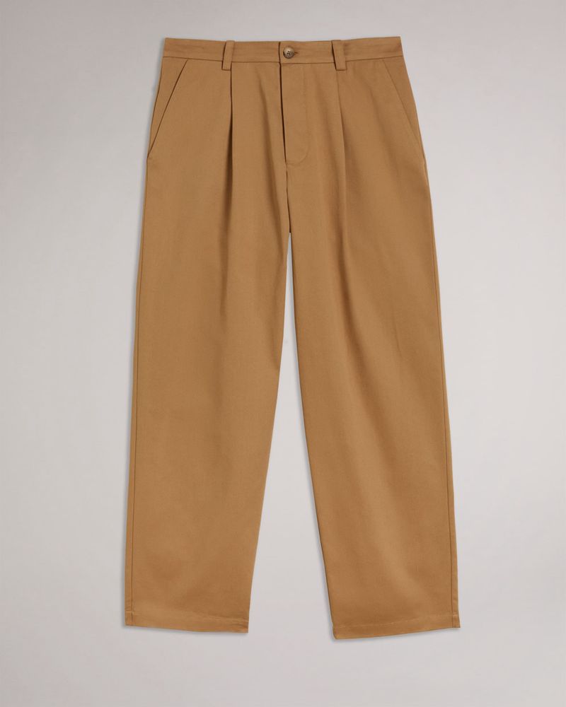 Ted Baker Aldly Mib Smart Single Pleat Byxor Herr Bruna | IPB-158239
