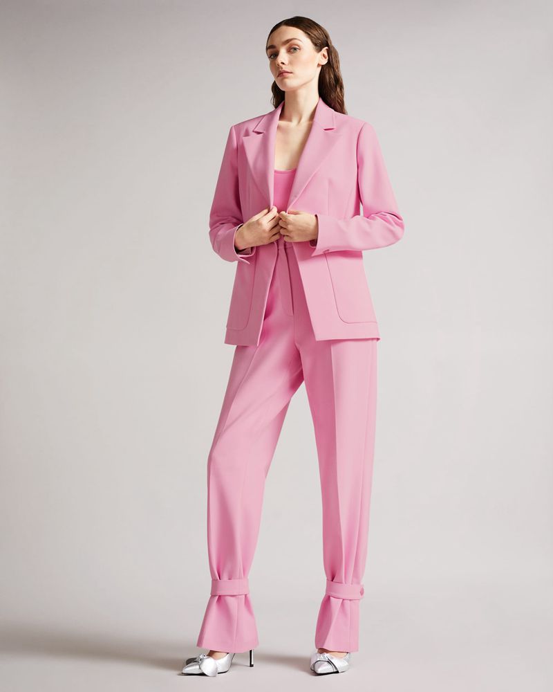 Ted Baker Aleksi Blazer With Notched Lapel Jacka Dam Rosa | VZO-340675