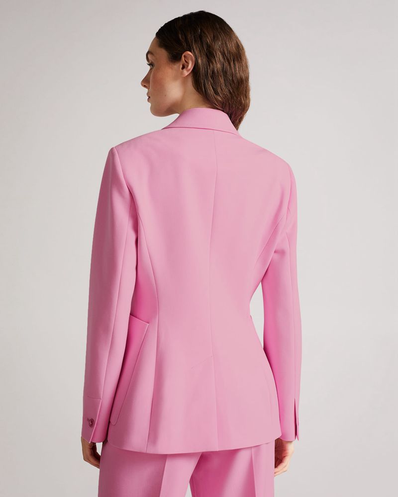 Ted Baker Aleksi Blazer With Notched Lapel Jacka Dam Rosa | VZO-340675