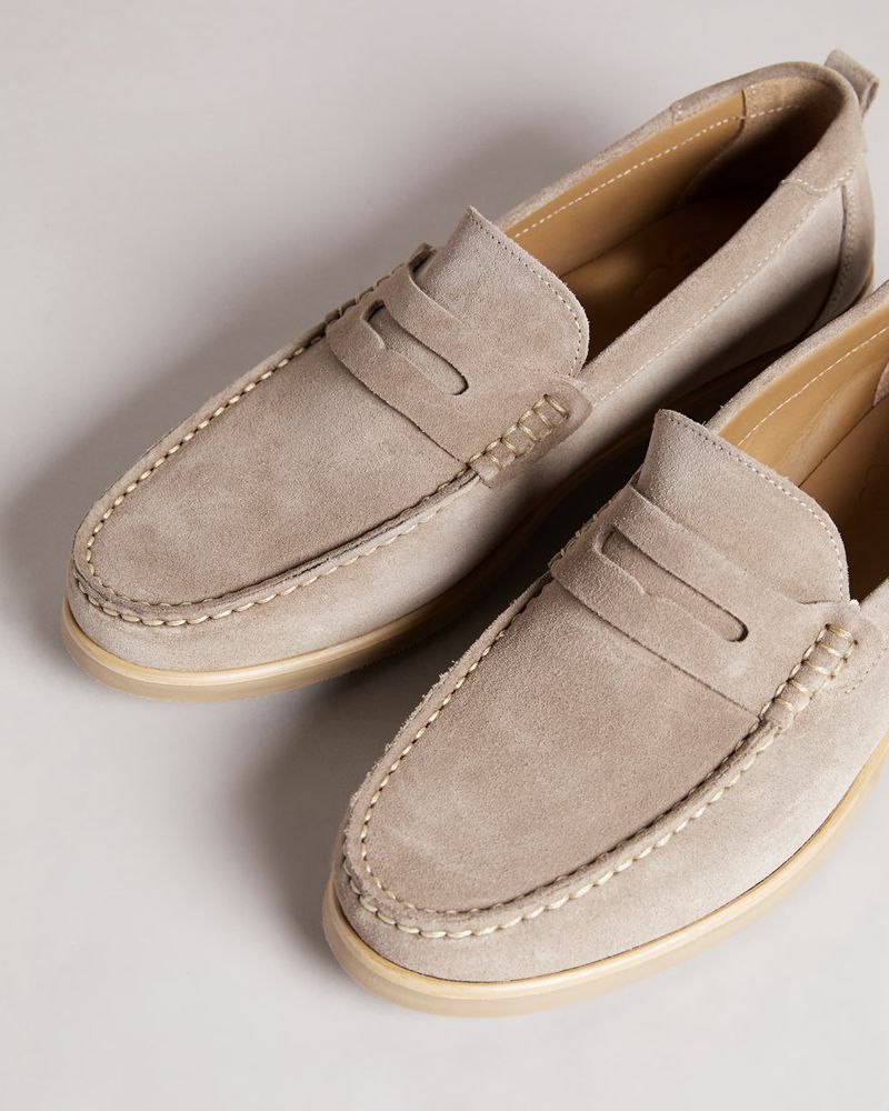 Ted Baker Alfey Mocka Loafers Herr Bruna | OVX-304596