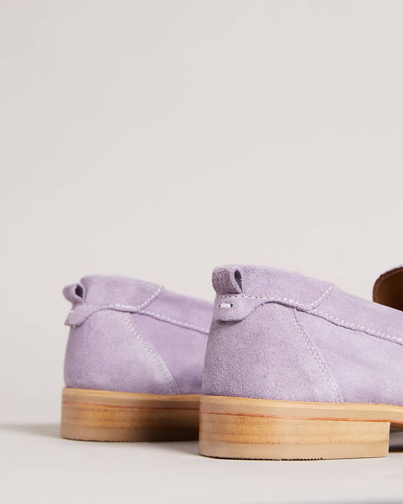 Ted Baker Alfey Mocka Loafers Herr Lila | OHM-796153