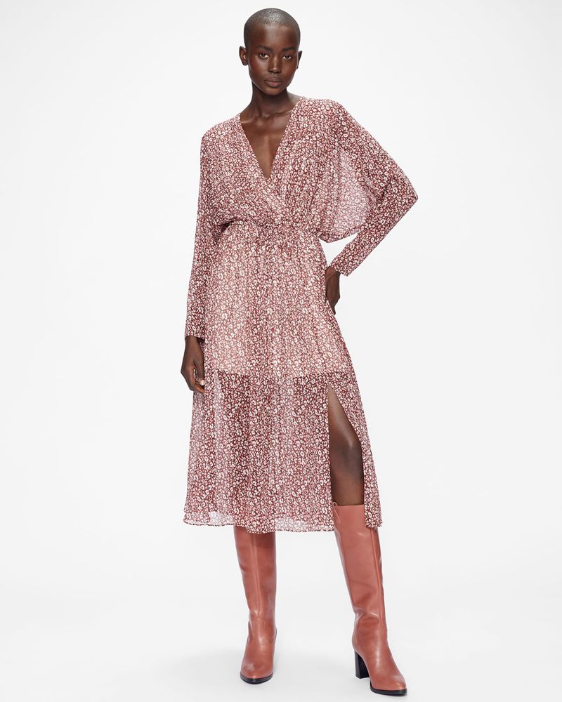 Ted Baker Allisan Läder Block Knee-Lengths Höga Klackar Dam Rosa | UDI-265704