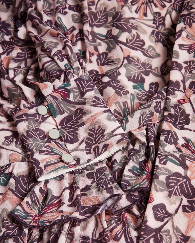 Ted Baker Alvvaa Gathered Layered Klänning Dam Rosa | WCS-941068
