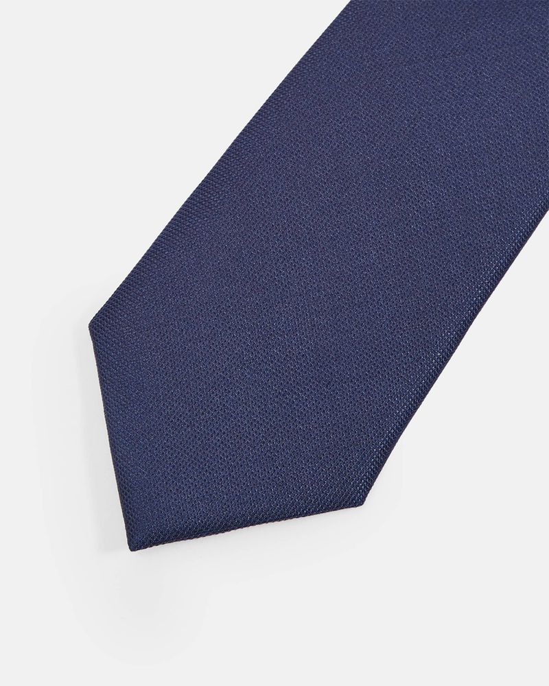 Ted Baker Amaze Plain Silk Slipsar Herr Marinblå | AXB-732590
