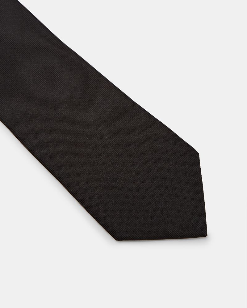 Ted Baker Amaze Plain Silk Slipsar Herr Svarta | LGZ-348012