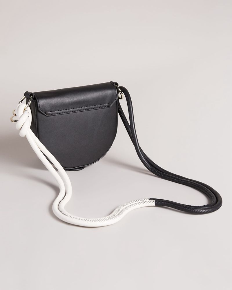 Ted Baker Amelina Rope Handle Mini Cross Body Crossbody Väska Dam Svarta | GKU-298745