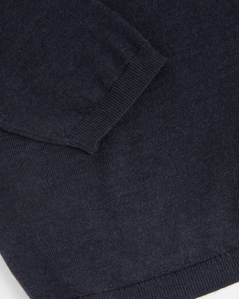 Ted Baker Ameliya Merino Wool Polo Stickat Dam Marinblå | KCF-039178