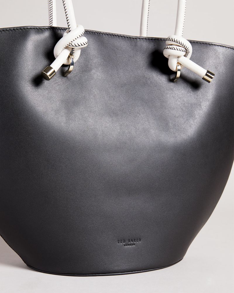 Ted Baker Ammela Rope Handle Tote Väska Dam Svarta | LED-413658