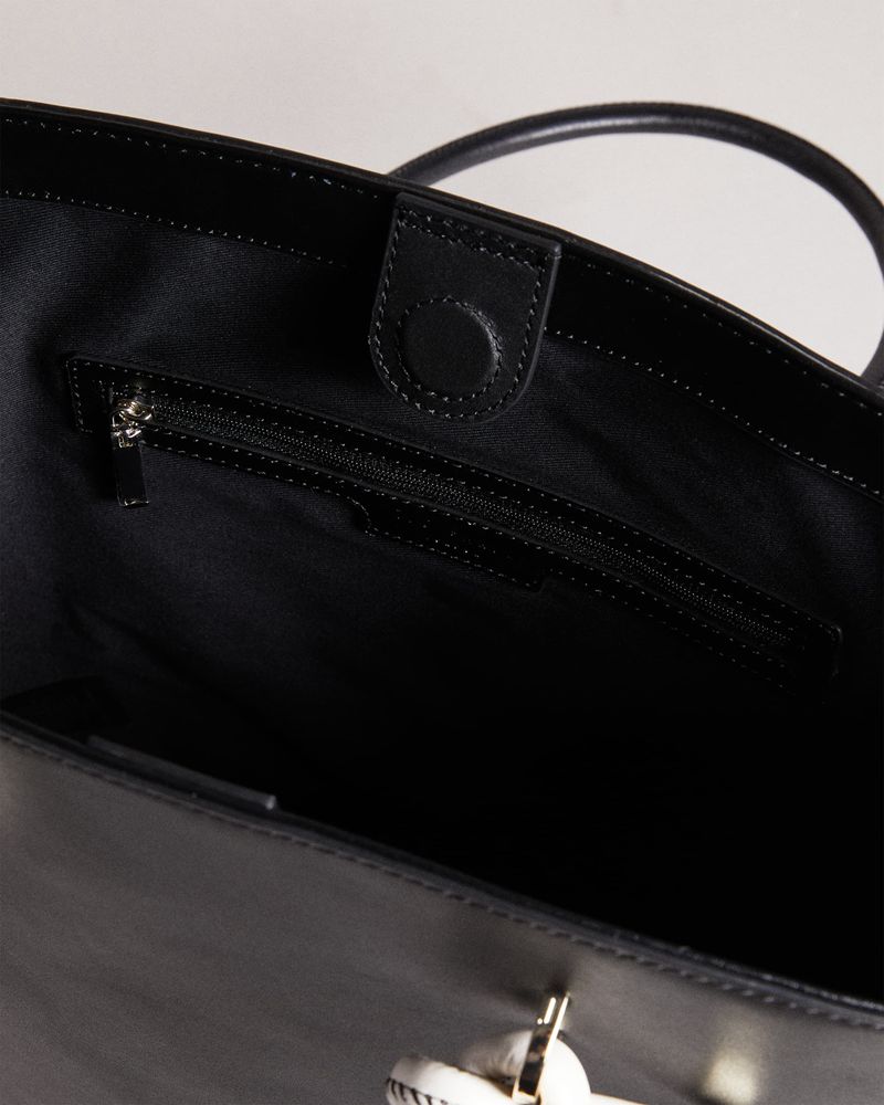 Ted Baker Ammela Rope Handle Tote Väska Dam Svarta | LED-413658