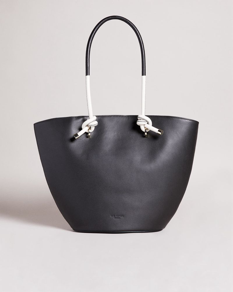 Ted Baker Ammela Rope Handle Tote Väska Dam Svarta | LED-413658