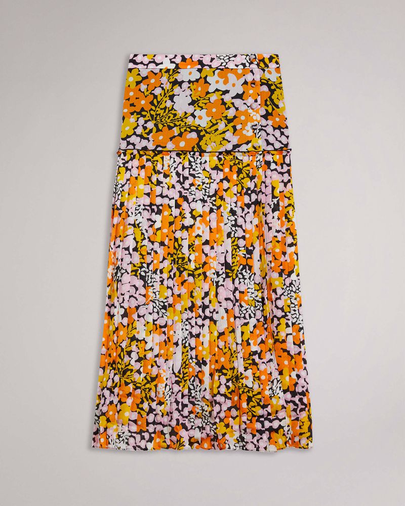 Ted Baker Anggela Dropped Midja Midi Kjolar Dam Svarta | OWB-236579