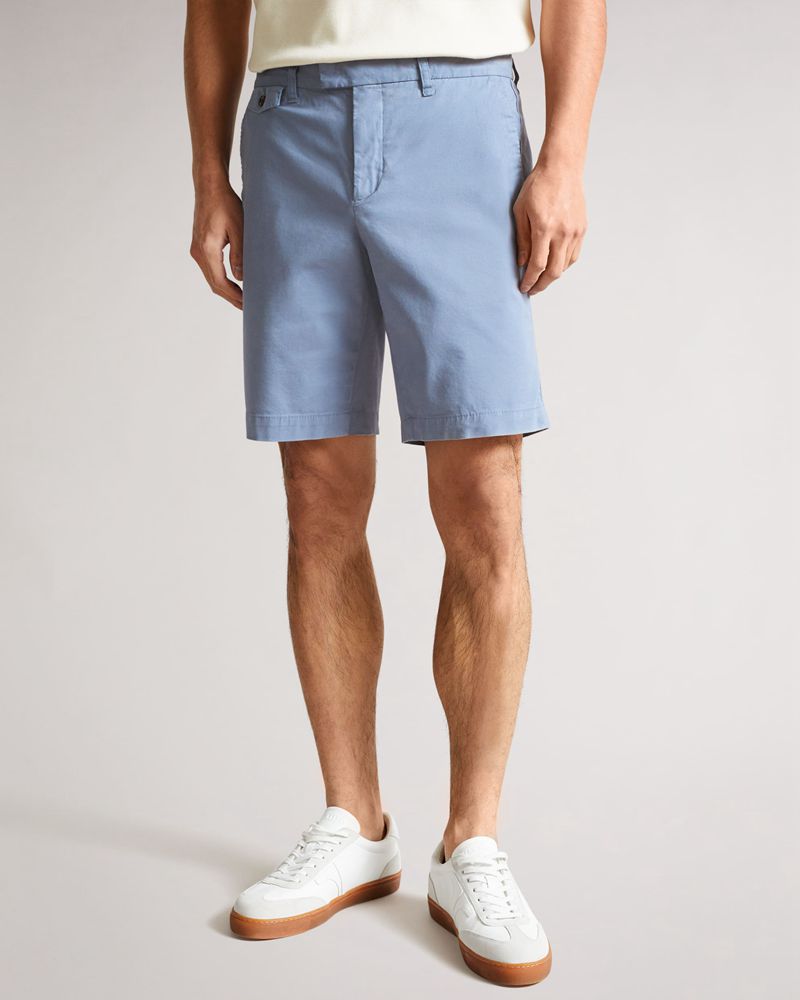 Ted Baker Ashfrd Chino s Shorts Herr Blå | COK-548906