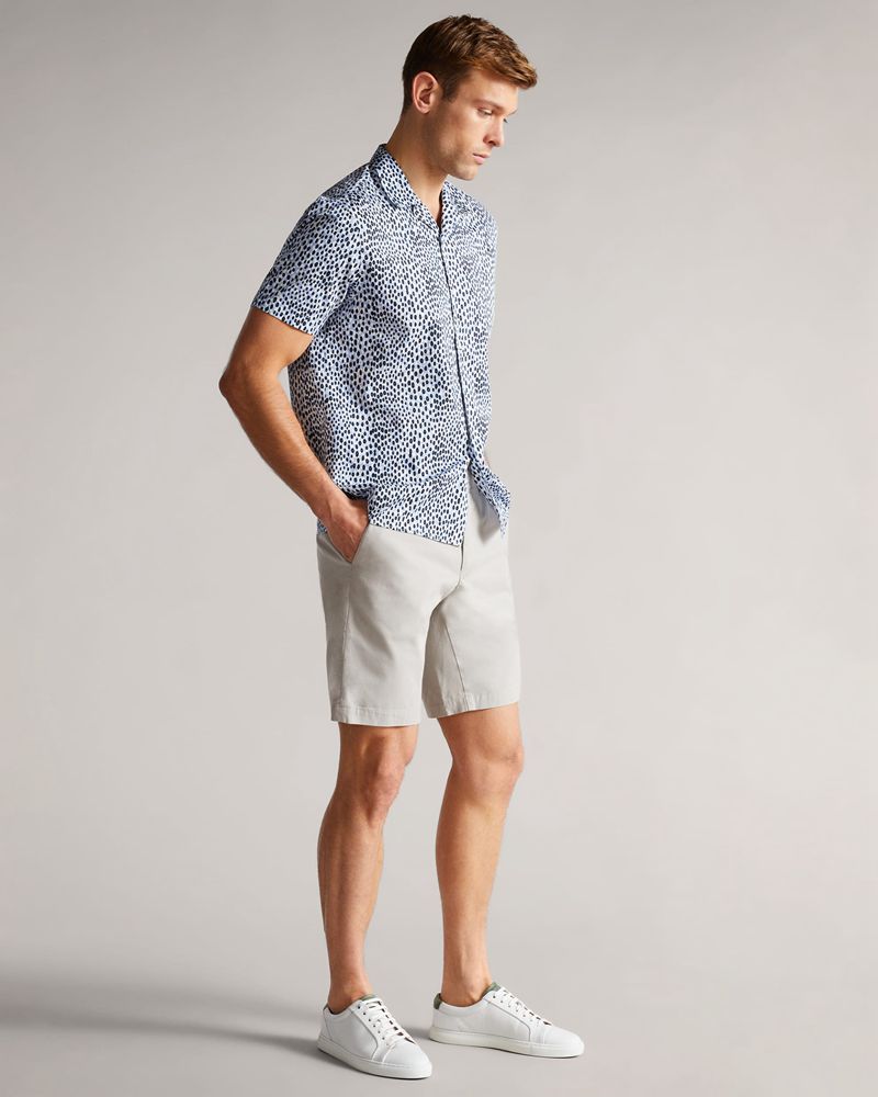 Ted Baker Ashfrd Chino s Shorts Herr Gray | PUI-745961