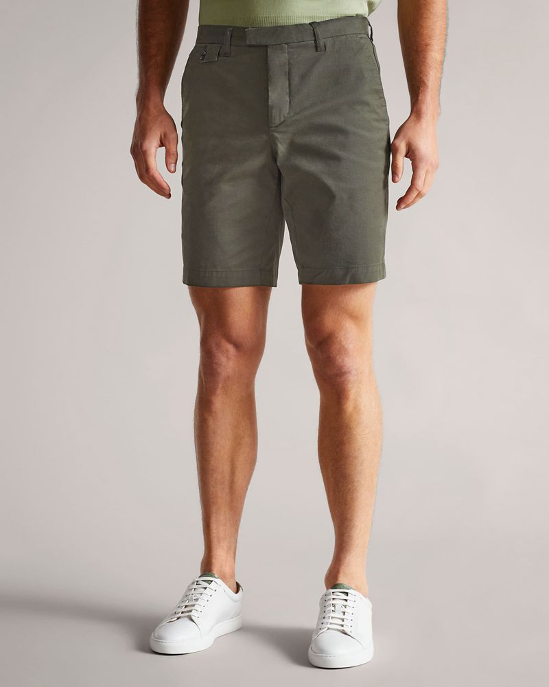 Ted Baker Ashfrd Chino s Shorts Herr Khaki | JRK-951763