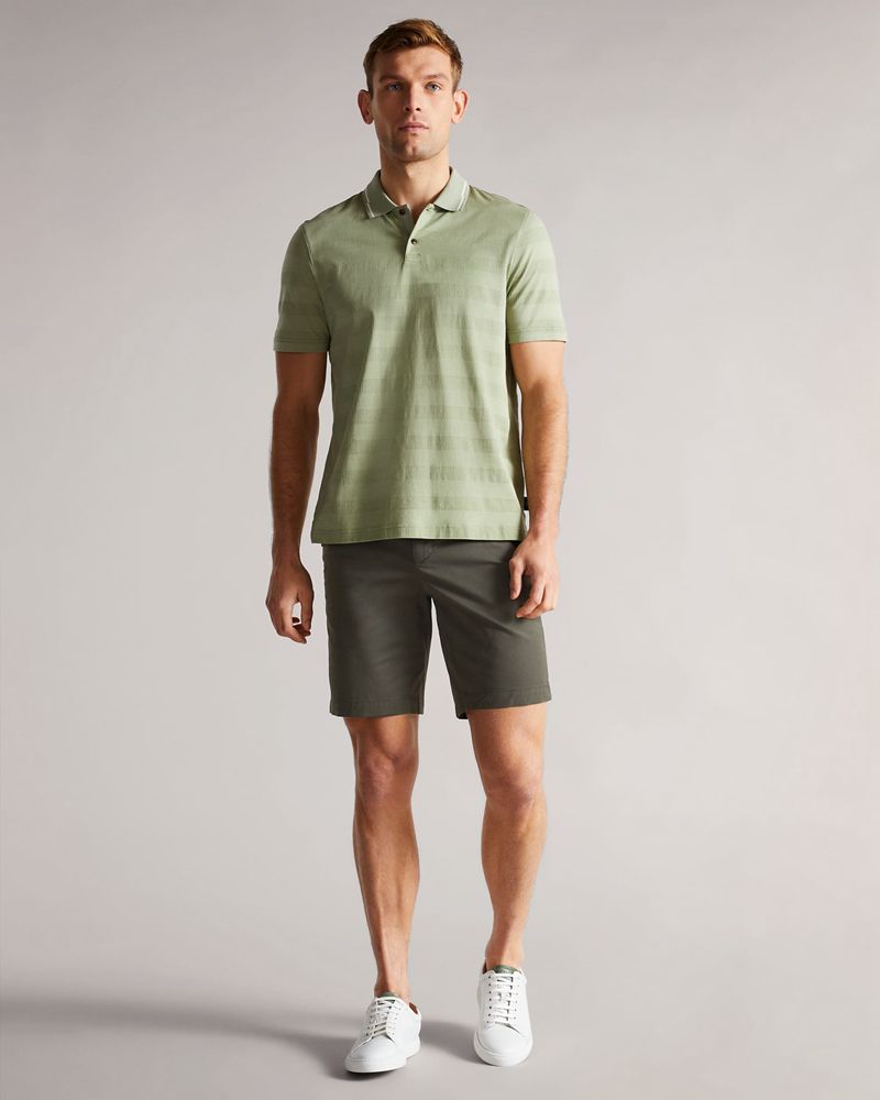 Ted Baker Ashfrd Chino s Shorts Herr Khaki | JRK-951763