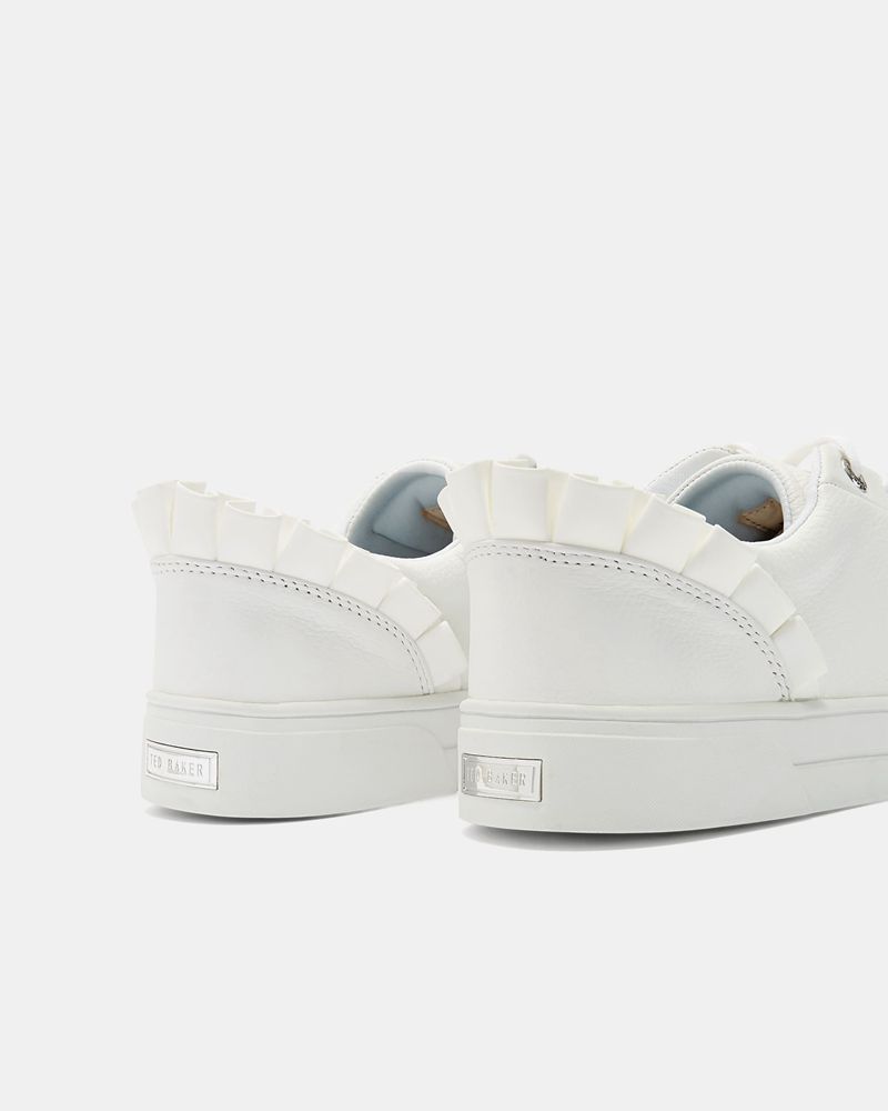Ted Baker Astrina Ruffle Details Sneakers Dam Vita | YAI-567410
