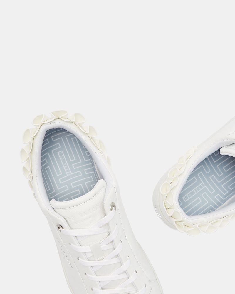 Ted Baker Astrina Ruffle Details Sneakers Dam Vita | YAI-567410