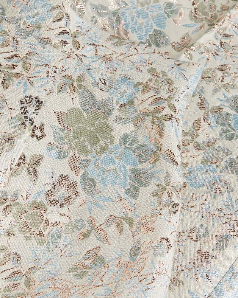 Ted Baker Aurina Floral Jacquard Byxor Dam Silver | KOZ-390641