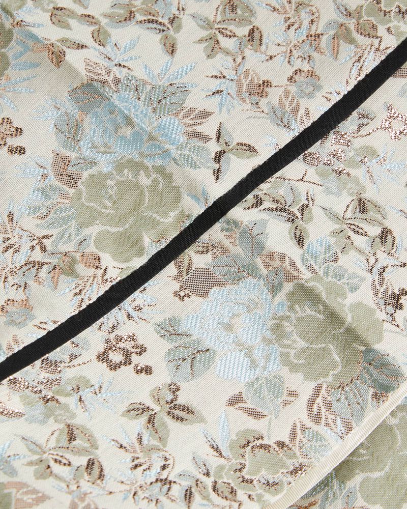 Ted Baker Aurina Floral Jacquard Byxor Dam Silver | KOZ-390641