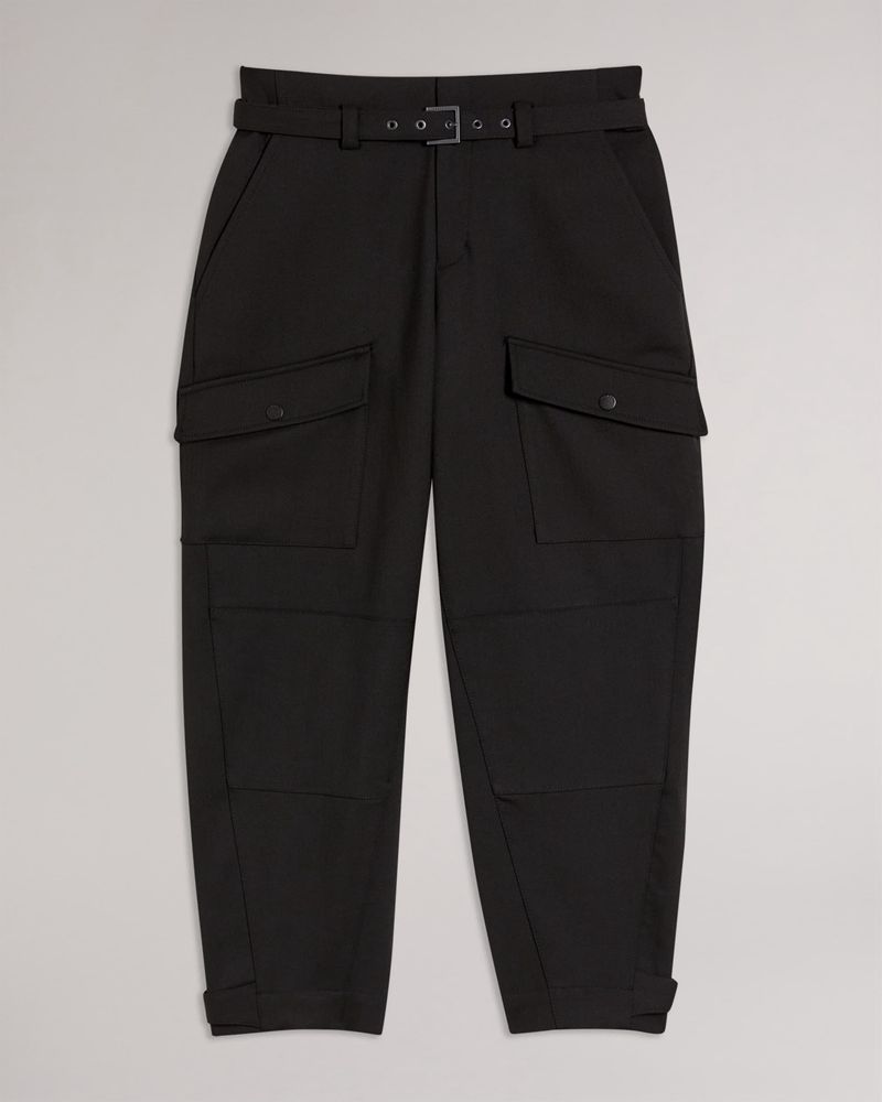Ted Baker Ausra Utility Barrel Leg Byxor Dam Svarta | REL-294380