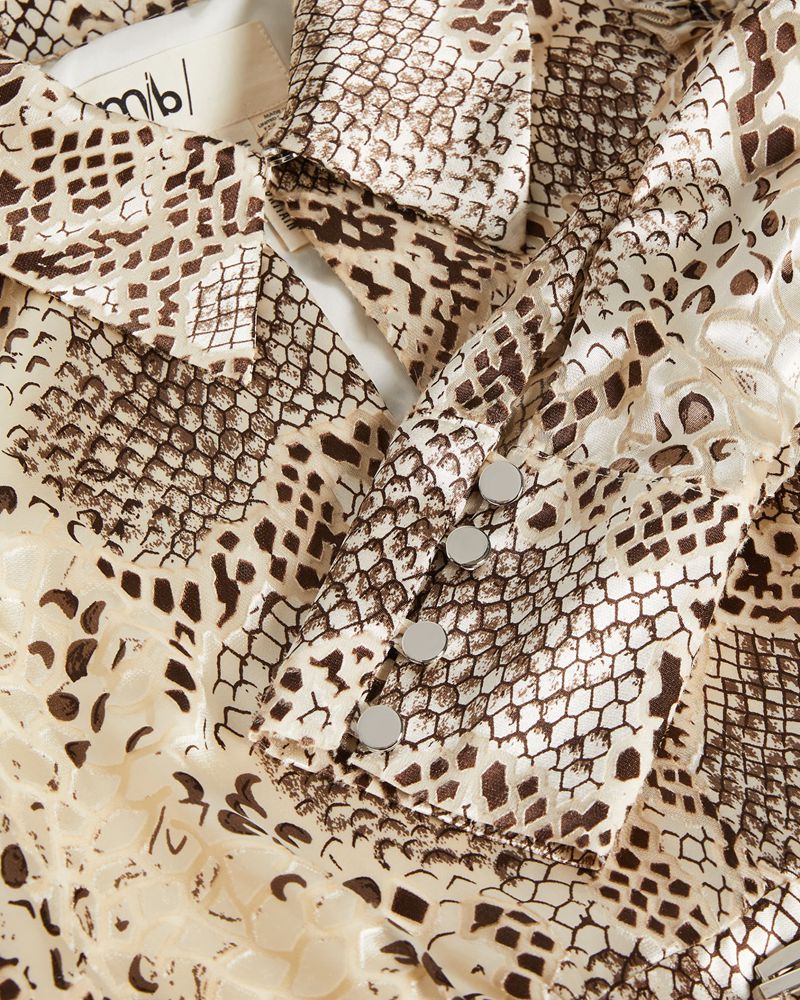 Ted Baker Avili Leopard Print Klänning Dam Beige | FPM-907648