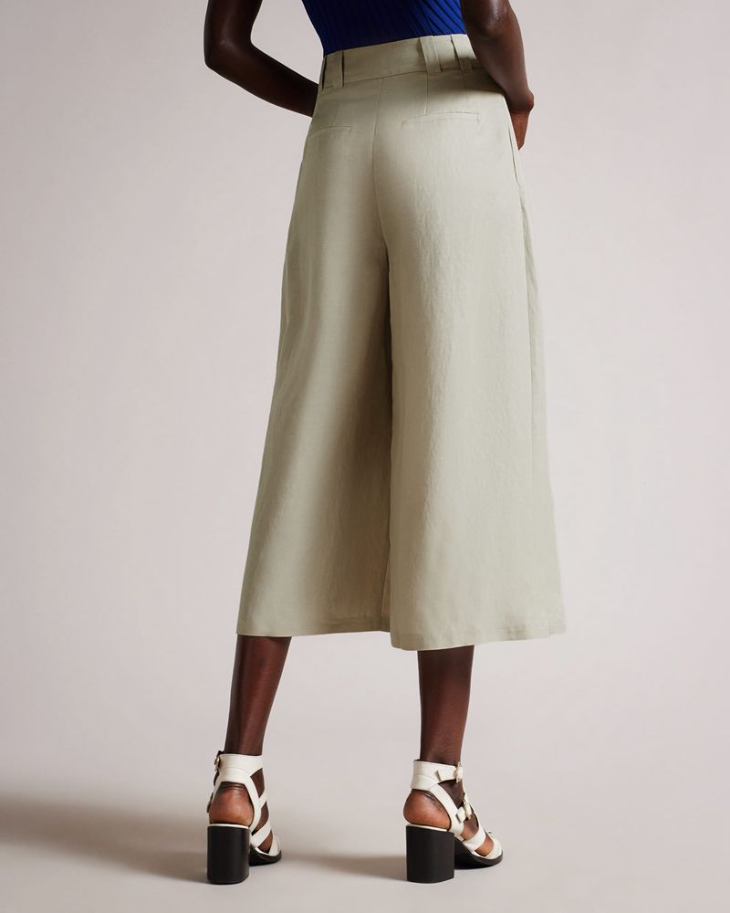 Ted Baker Avinia Extra Breda Palazzo Tailored Culotte Byxor Dam Vita | KLT-695730