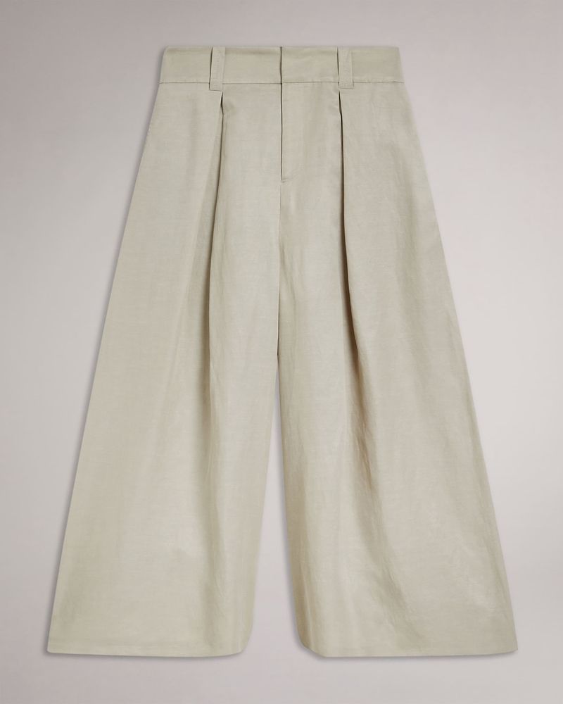 Ted Baker Avinia Extra Breda Palazzo Tailored Culotte Byxor Dam Vita | KLT-695730