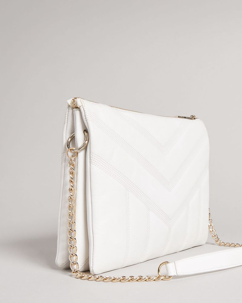 Ted Baker Ayahla Puffer Quilted Cross Body Crossbody Väska Dam Vita | HPD-105793