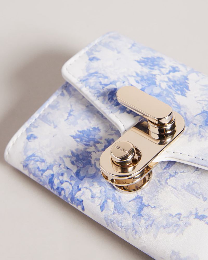 Ted Baker Ayalam New Romantic Landscape Small Plånbok Dam Vita | TYV-150382