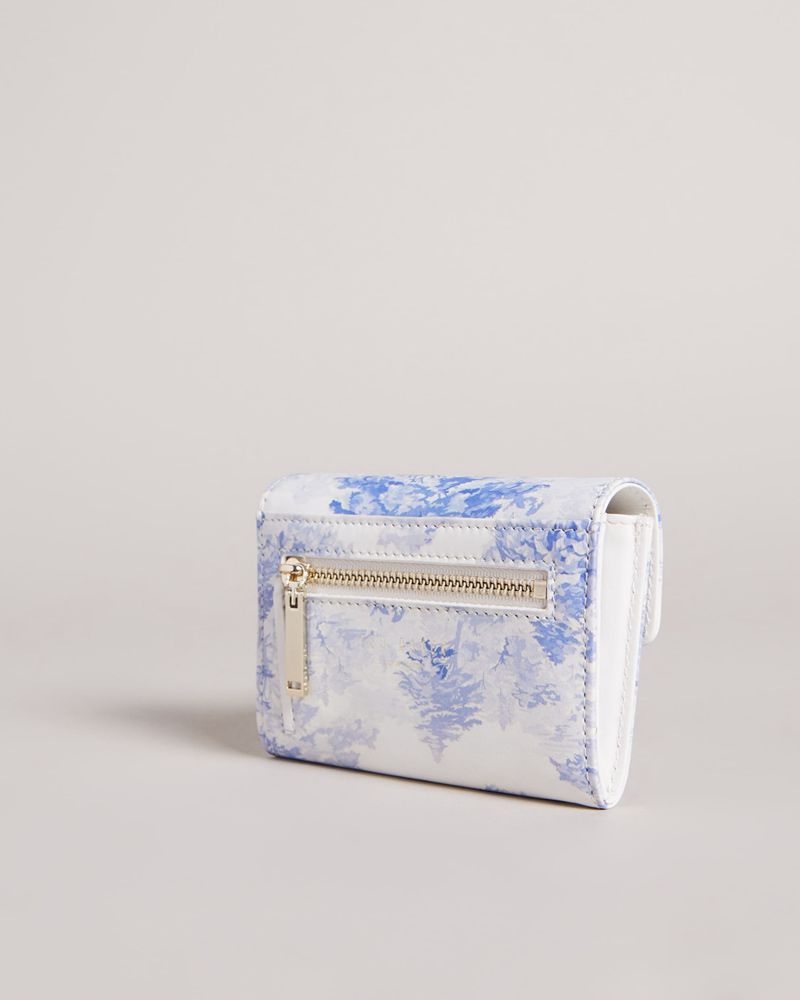 Ted Baker Ayalam New Romantic Landscape Small Plånbok Dam Vita | TYV-150382
