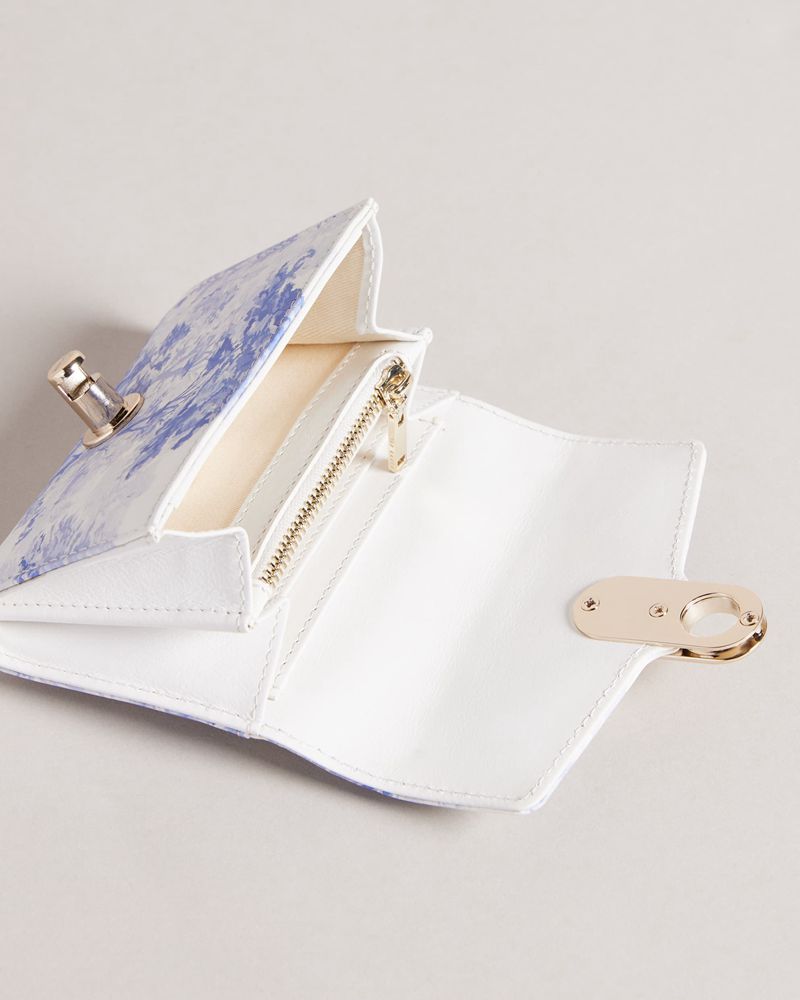 Ted Baker Ayalam New Romantic Landscape Small Plånbok Dam Vita | TYV-150382