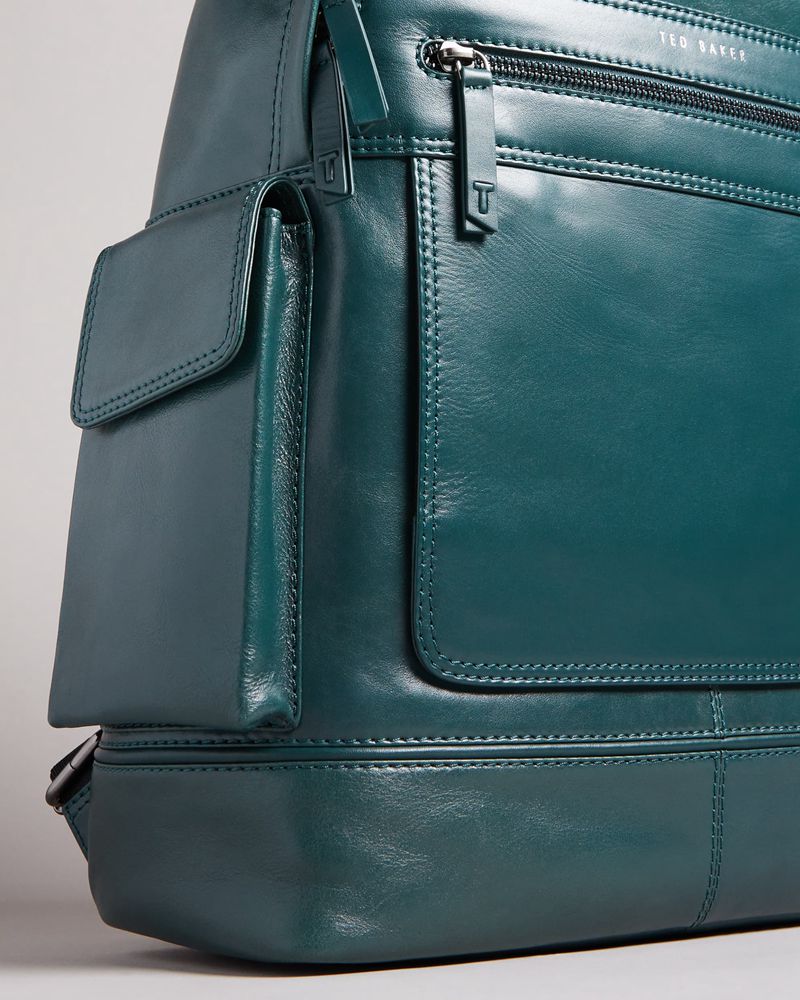 Ted Baker Aydeen Läder Ryggsäck Herr Gröna | FCG-791526