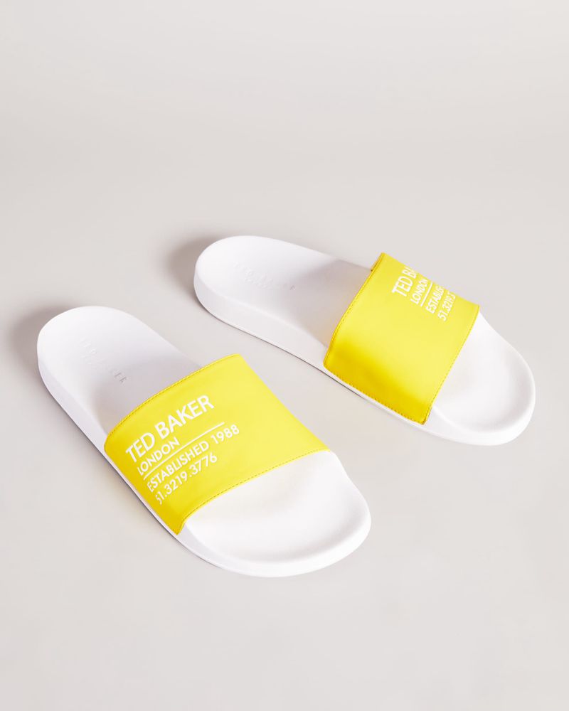 Ted Baker Aziell Ted Branded Pools Badtofflor Herr Gula | SLW-432081