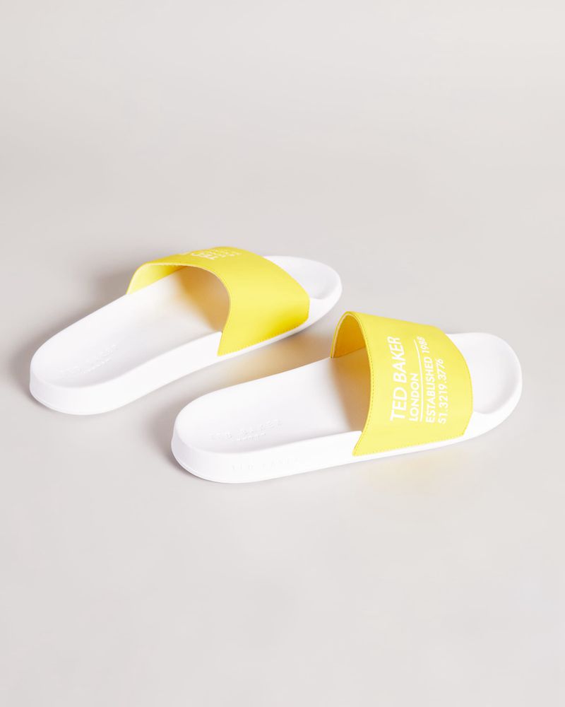 Ted Baker Aziell Ted Branded Pools Badtofflor Herr Gula | SLW-432081