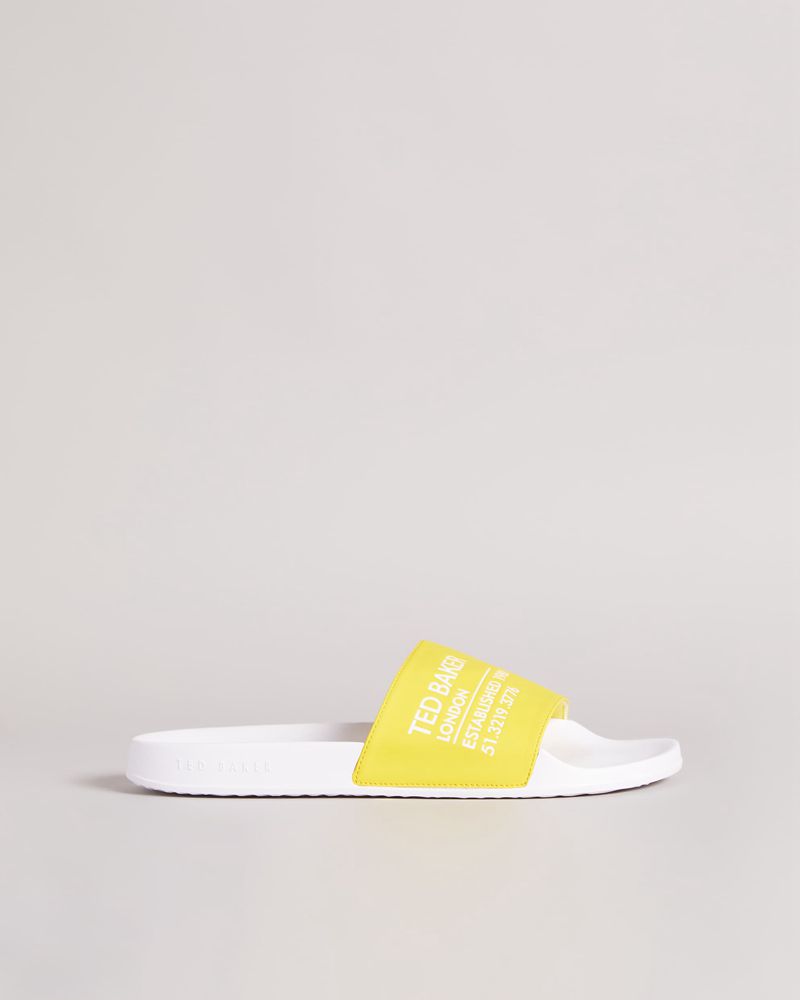 Ted Baker Aziell Ted Branded Pools Badtofflor Herr Gula | SLW-432081