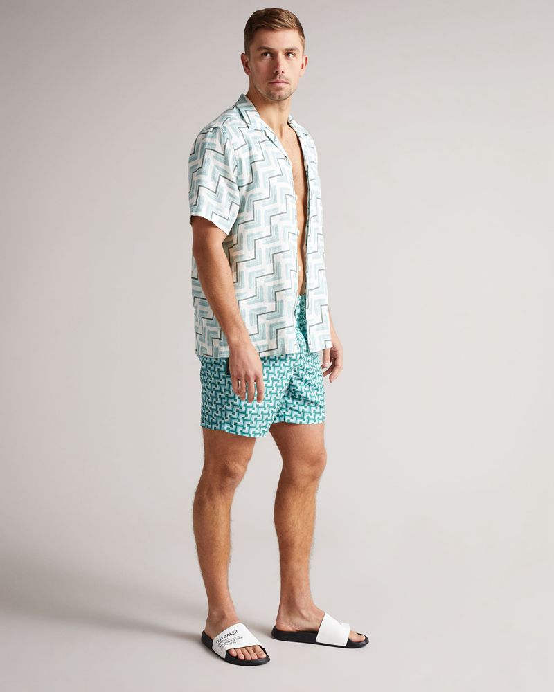Ted Baker Aziell Ted Branded Pools Badtofflor Herr Vita | WHC-901264