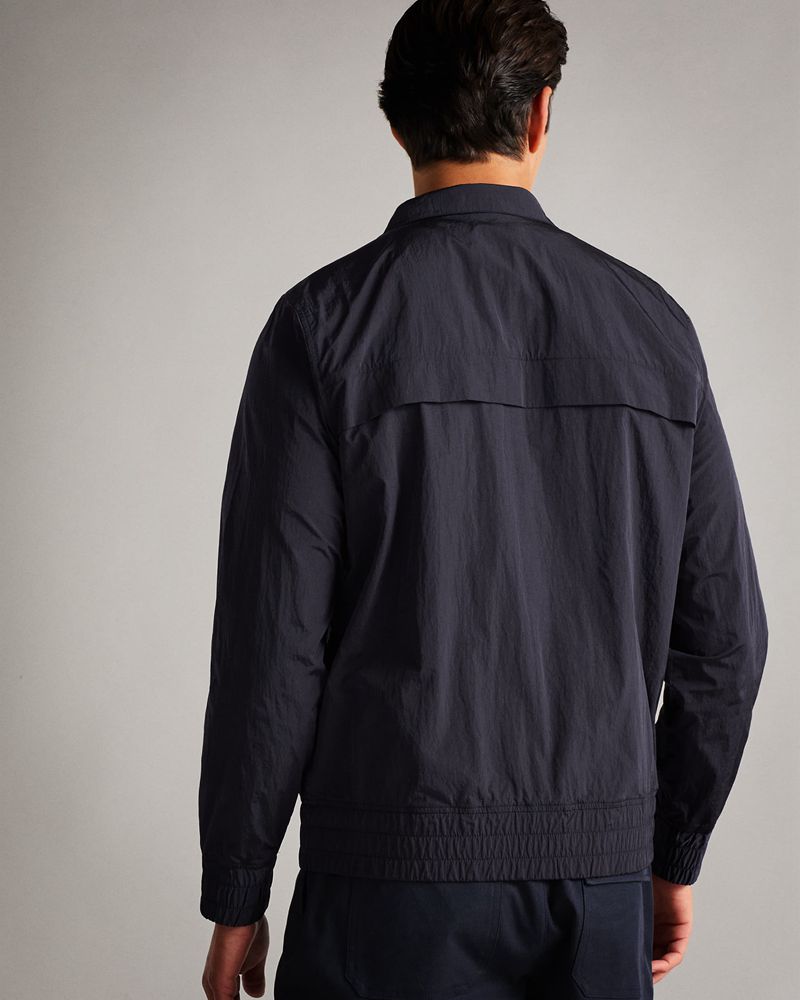 Ted Baker Balta Lätta Funnel Neck Bomber Jacka Herr Marinblå | AQD-241769