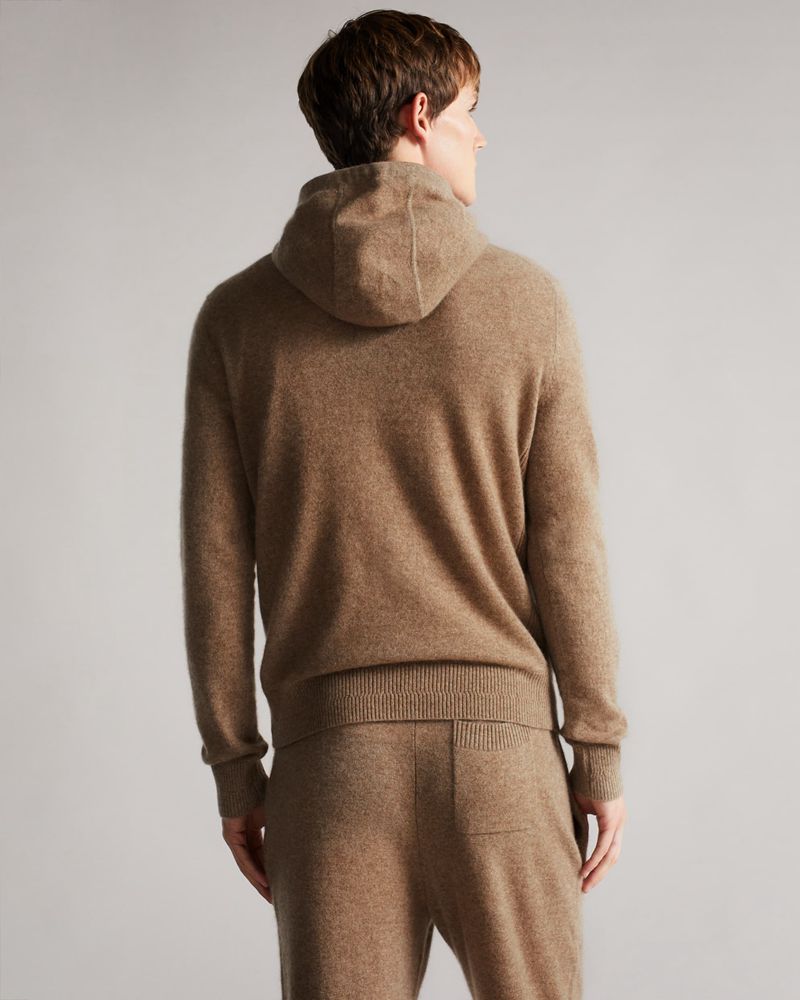 Ted Baker Bannks Ls Cashmere Hoodie Tröjor Herr Bruna | WGH-432706