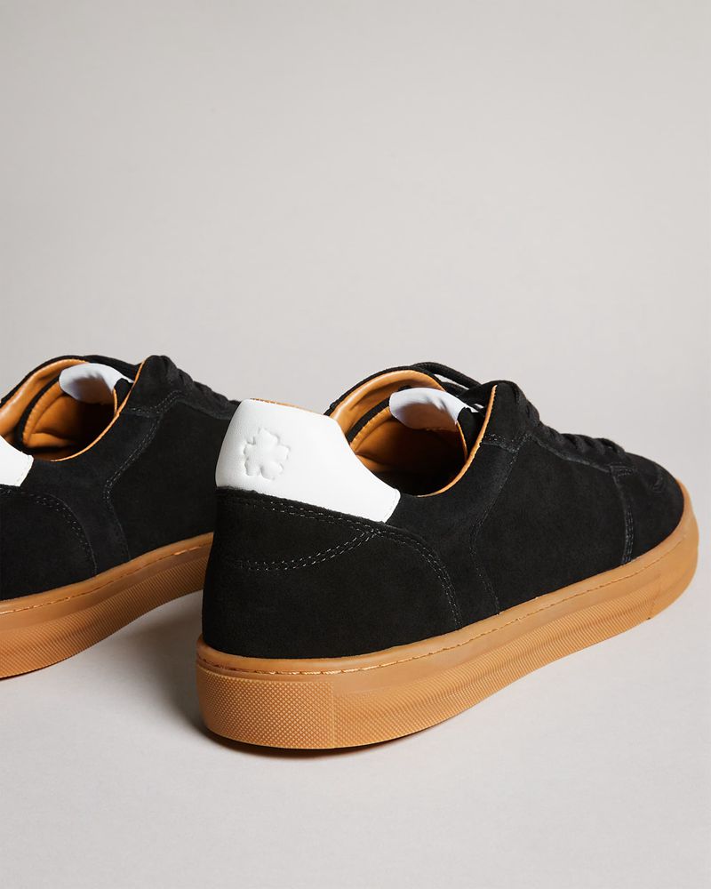 Ted Baker Barkerr Cupsole Suedes Sneakers Herr Svarta | MQG-981357