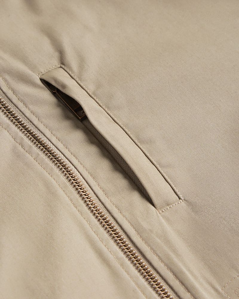 Ted Baker Bars Bomull Blend Bomber Jacka Herr Gray | JDO-842653